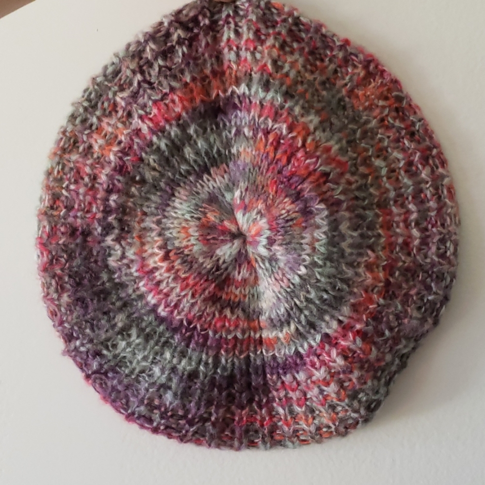Cute Colorful Crochet Hat Vintage Style - One Size